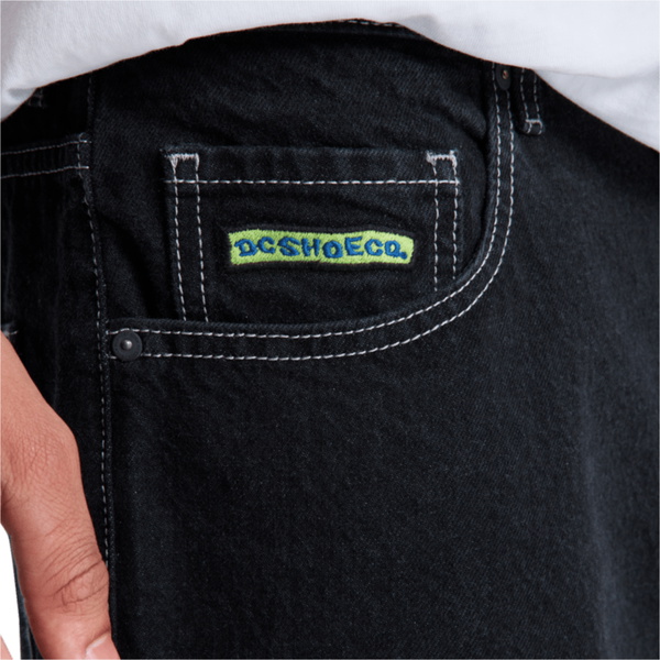 2026 DC Shoes Mens Baggy Denim Jeans EDYDP03435 - Black Tint